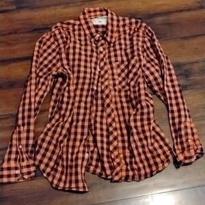 Urban outfitters - light flannel - cool peach vibes